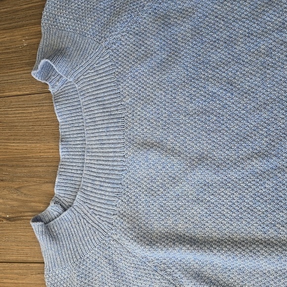 Loft Heathered Blue Boatneck Sweater - Picture 3 of 8
